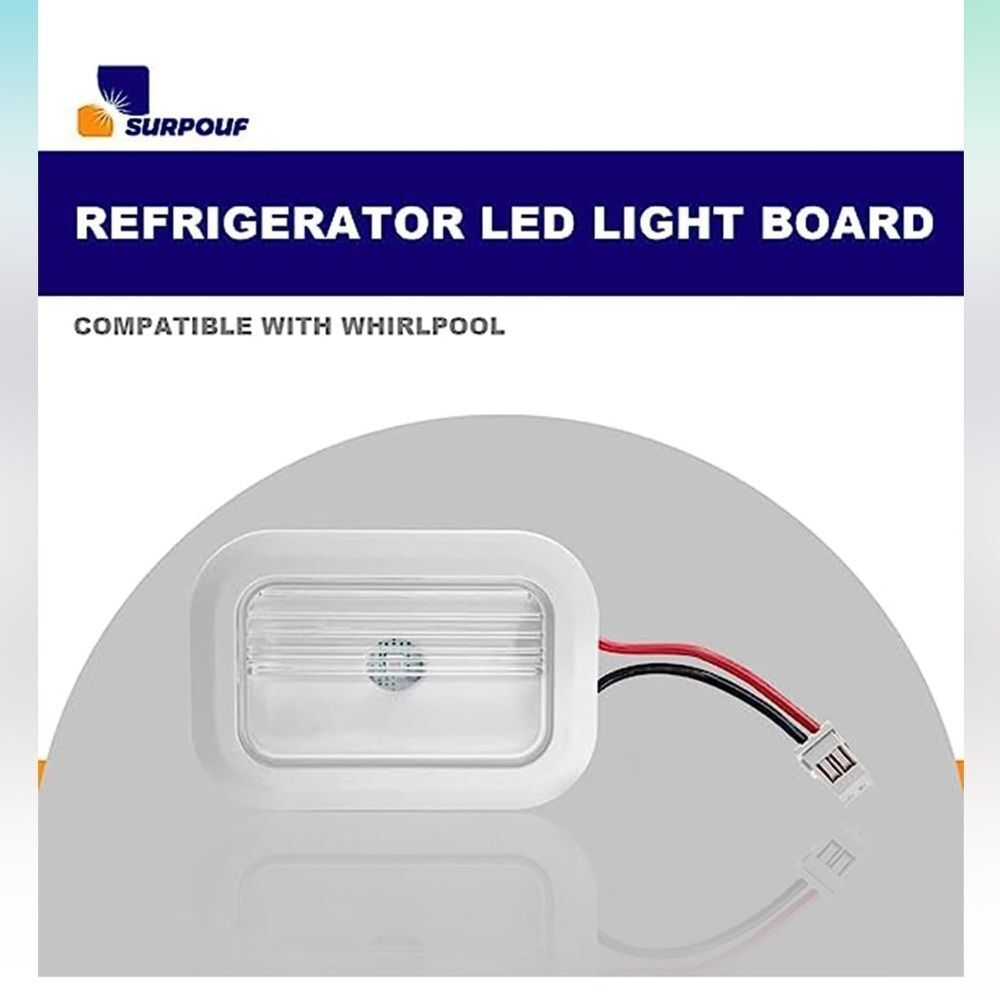 Refrigerator LED Light Module Assembly (2PCS) Fits for Whirlpool Maytag